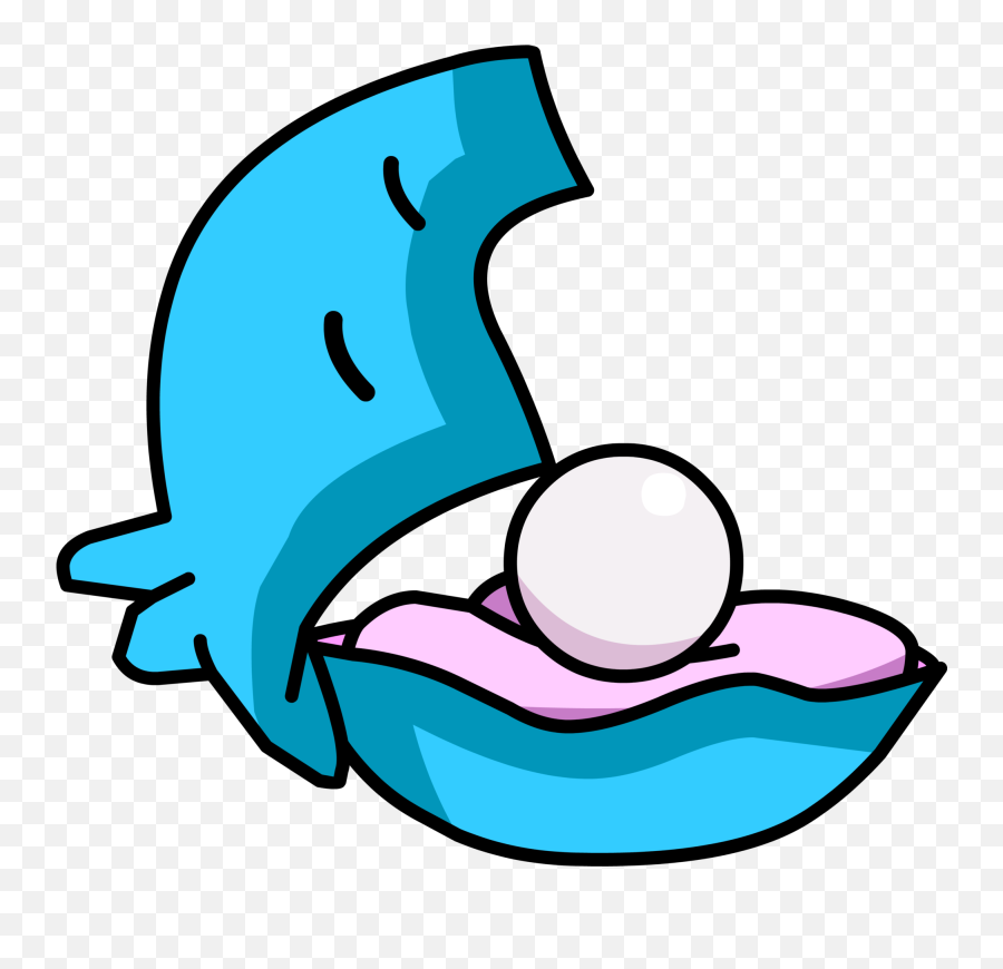 Club Penguin Aqua Grabber Clam - Club Penguin Aqua Grabber Clam Emoji,Clam Clipart