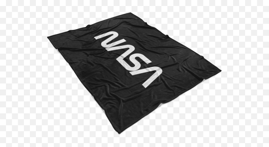 Nasa Worm Black Blanket - Solid Emoji,Nasa Worm Logo
