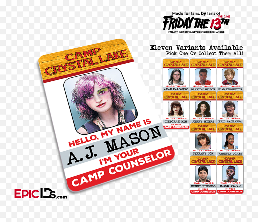 Download Camp Crystal Lake U0027friday The 13thu0027 Camp Counselor - Kalalau Trail Emoji,Friday The 13th Logo Png