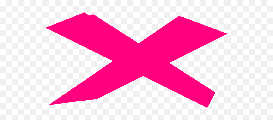 Pink X Symbol Clip Art At Clkercom - Vector Clip Art Online Pink Wrong Emoji,X Clipart