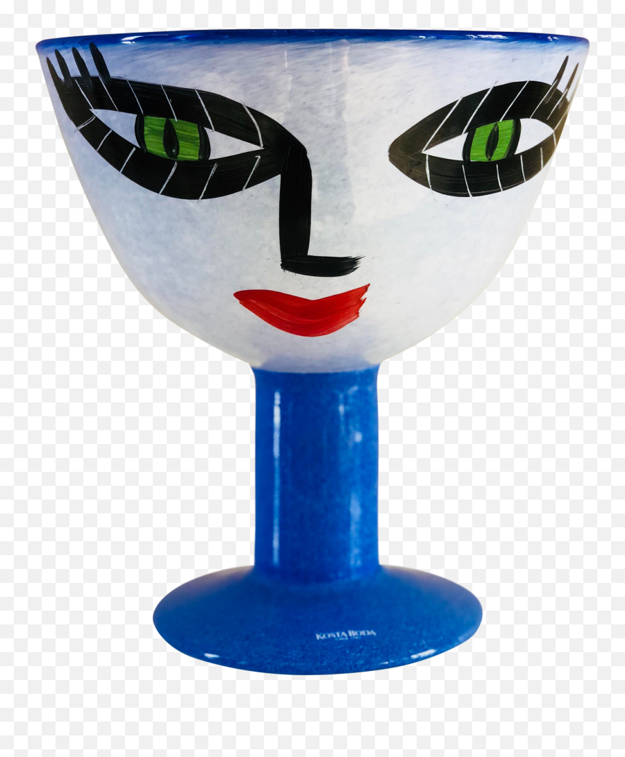 Ulrica Hydman - Vallien Kosta Boda Handpainted Face Vase Emoji,Boda Png