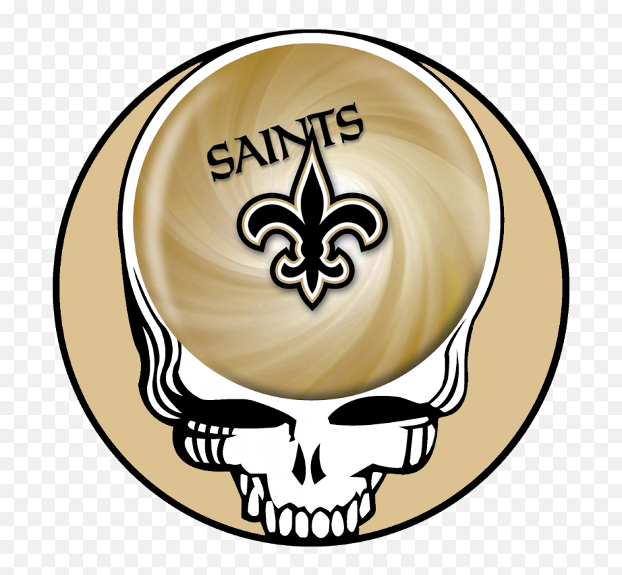 New Orleans Saints Skull Logo Iron - New Orleans Saints Emoji,Saints Logo