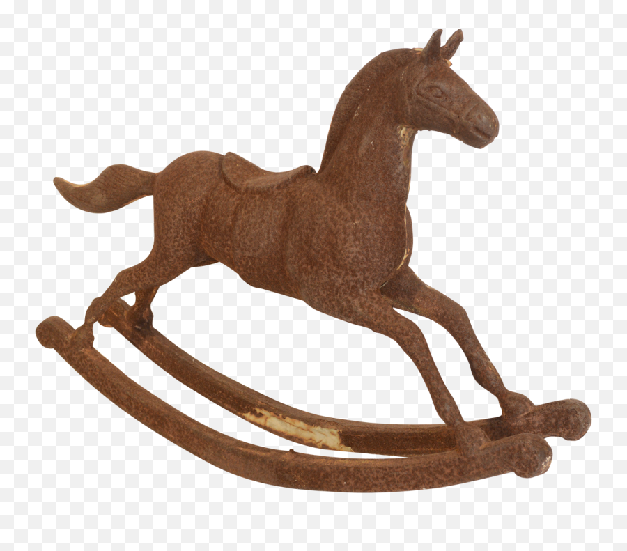 Vintage Cast Iron Rocking Horse Emoji,Rocking Horse Clipart