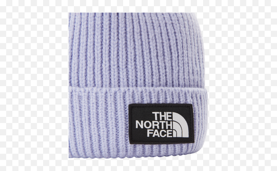 The North Face Logo Box Cuffed Beanie - North Face Lavender Beanie Emoji,The North Face Logo
