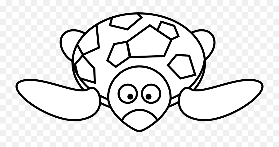Cartoon Turtle Clip Art - Happy Turtle Clipart Black And White Emoji,Turtle Clipart