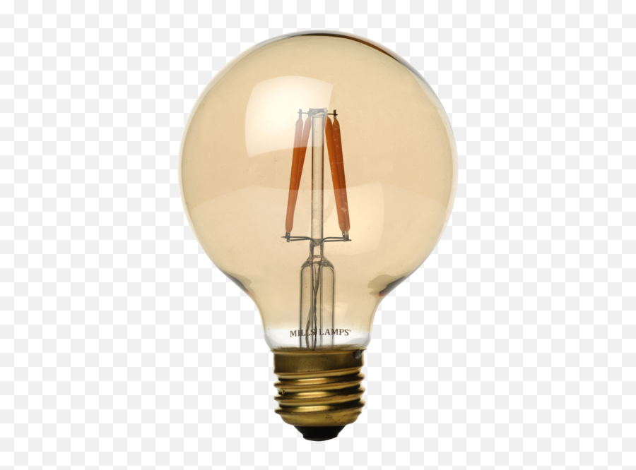 Light Bulb Transparent - Edison Mills 40w E26 Led Vintage Ampolleta Vintage Filamento Espiral Emoji,Light Bulb Png