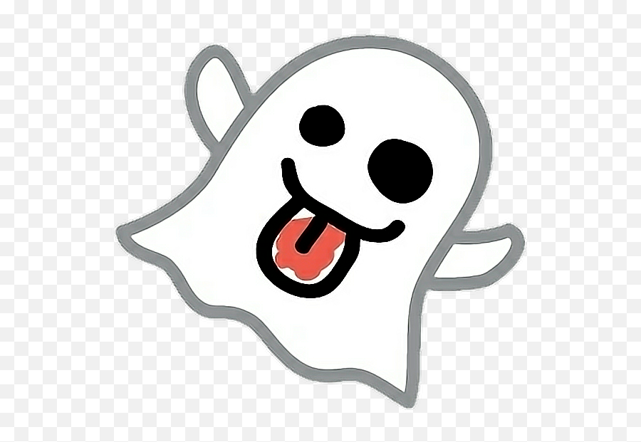 Ghost Cute Emoji Funny Sticker By Lemon Tea,Ghost Emoji Png