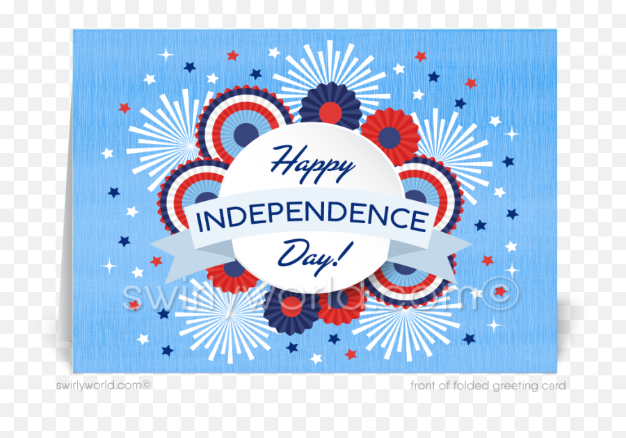 Retro Modern Business Happy 4th Of July Greeting Cards Emoji,Happy Fourth Of July Clipart