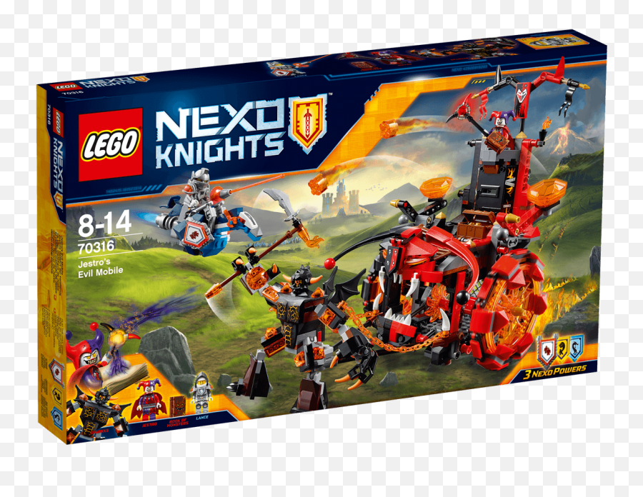 Nexo Knights - 70316 Jestrou0027s Evil Mobile Evil Knight Lego Emoji,Amazon Box Logo