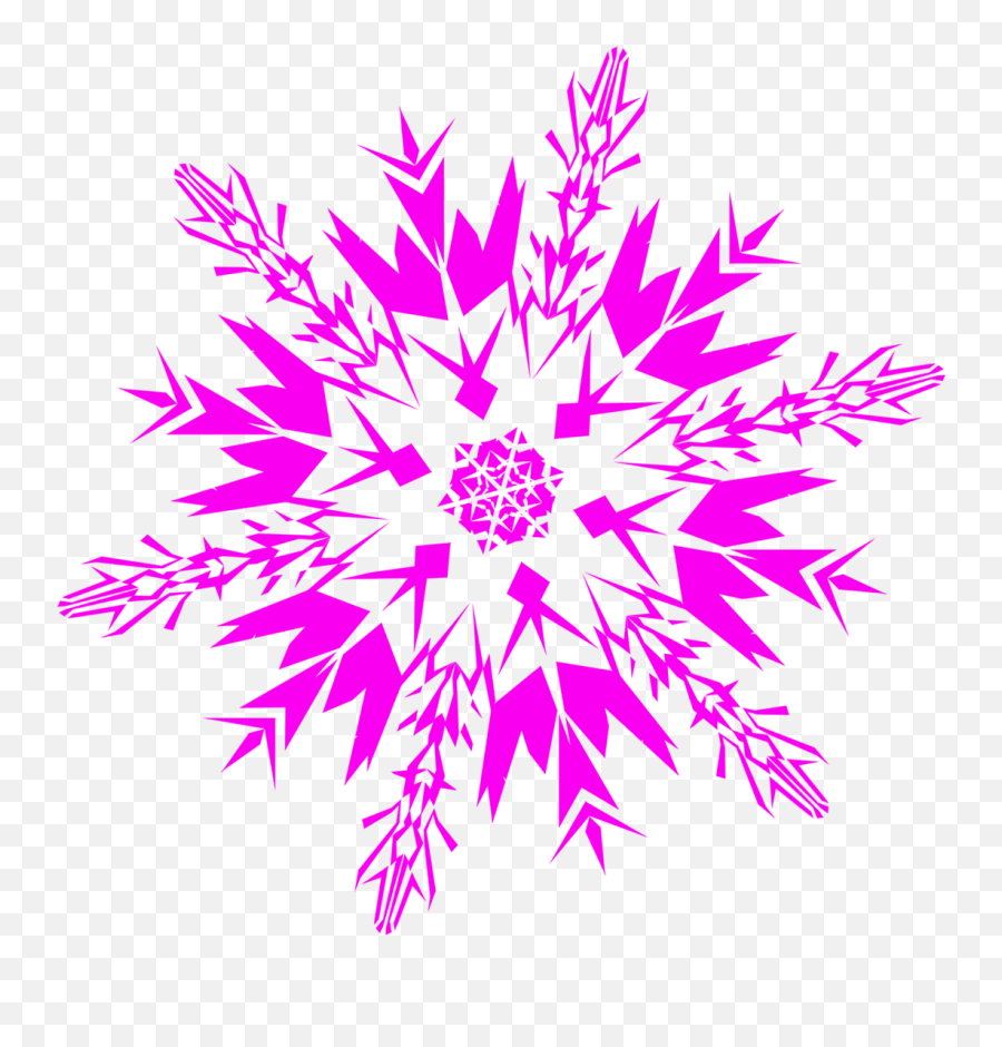 Red Snowflake Png - Snowflakes Png Transparent Image Pink Hot Pink Snowflake Png Emoji,Electricity Png