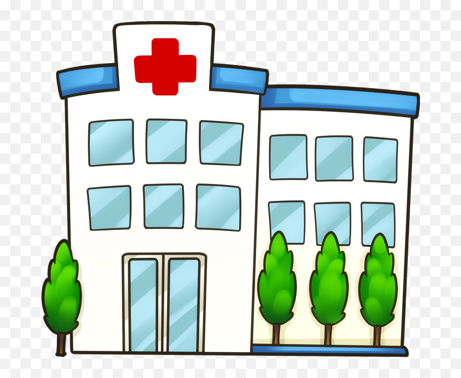 Download Hd Church Clipart Hospital Building - Hospital Hospital Cartoon Png Emoji,Church Clipart