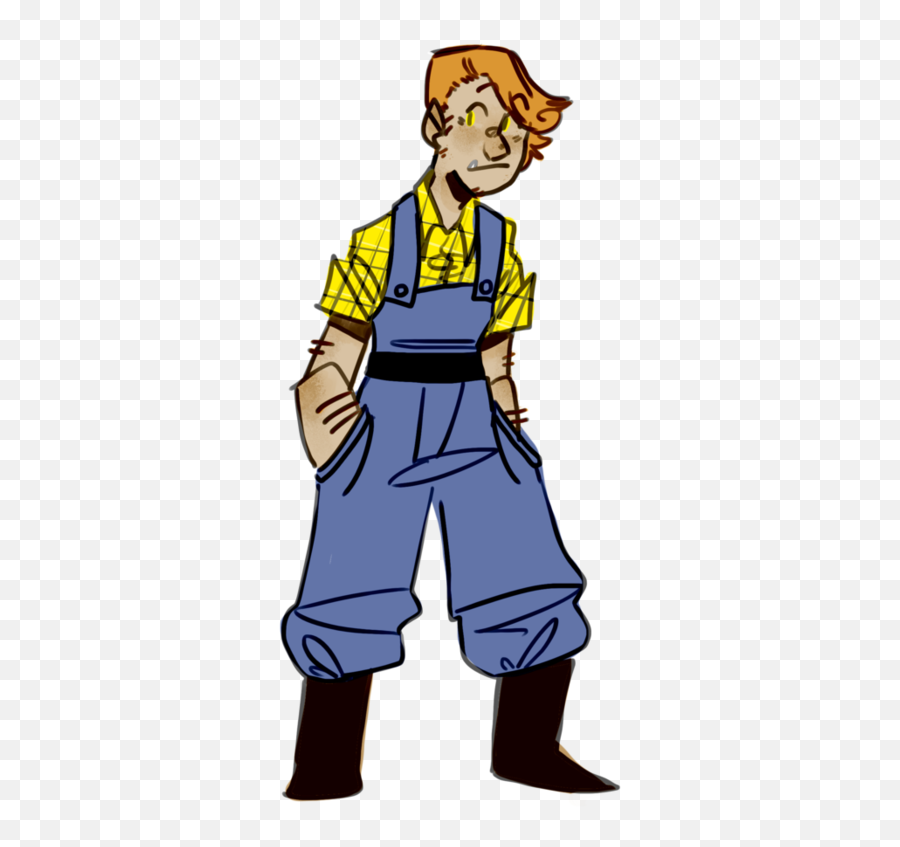 Butch Lesbian Werewolf Farmer By - Workwear Emoji,Lesbian Clipart