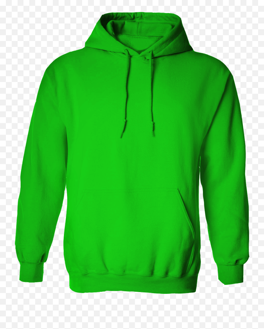 Green Jacket Without Zipper Png Image - Plain Lime Green Hoodie Emoji,Black Hoodie Png