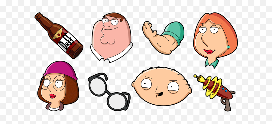 Family Guy Mouse Cursors Family Guy Cursors Collection For Emoji,Peter Griffin Transparent