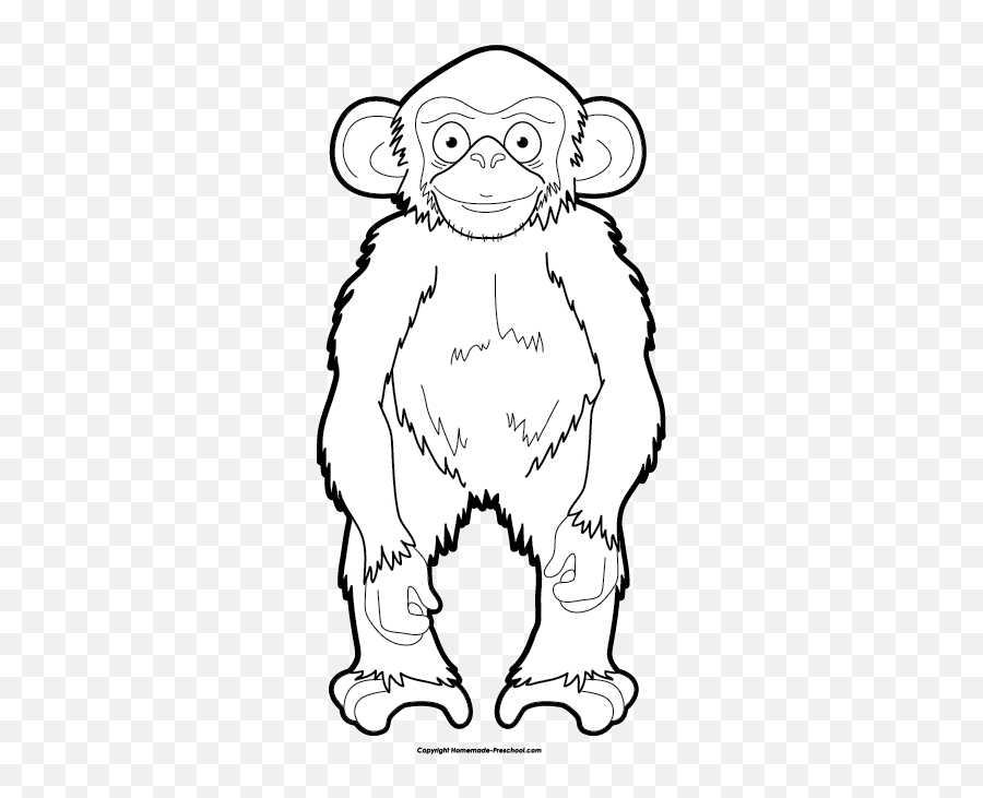 Free Monkey Clipart - Ugly Emoji,Monkey Clipart Black And White