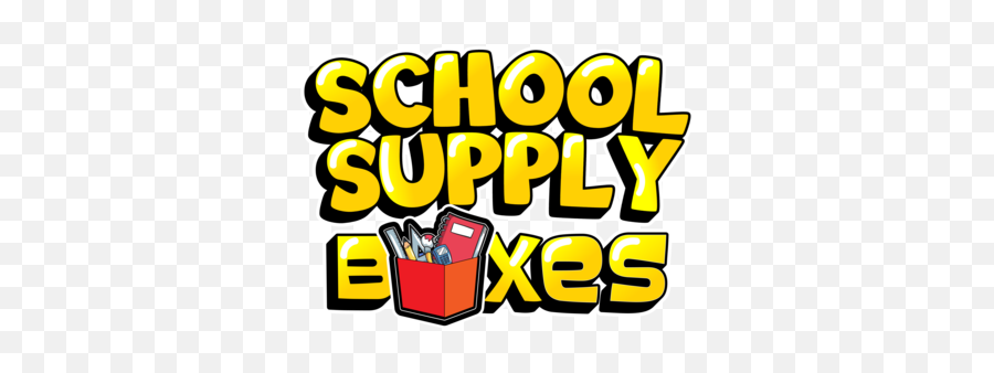 School Supply Boxes - Fiction Emoji,School Supplies Clipart