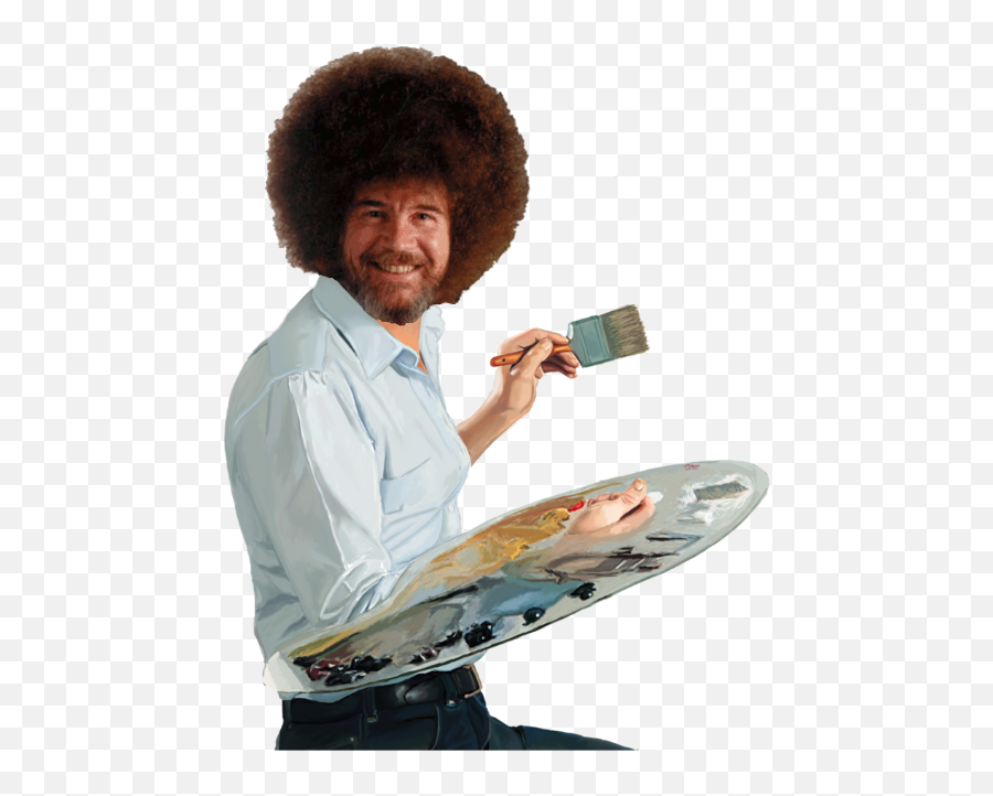 Bob Ross Png Images In Collection - Painting Bob Ross Transparent Emoji,Bob Ross Png