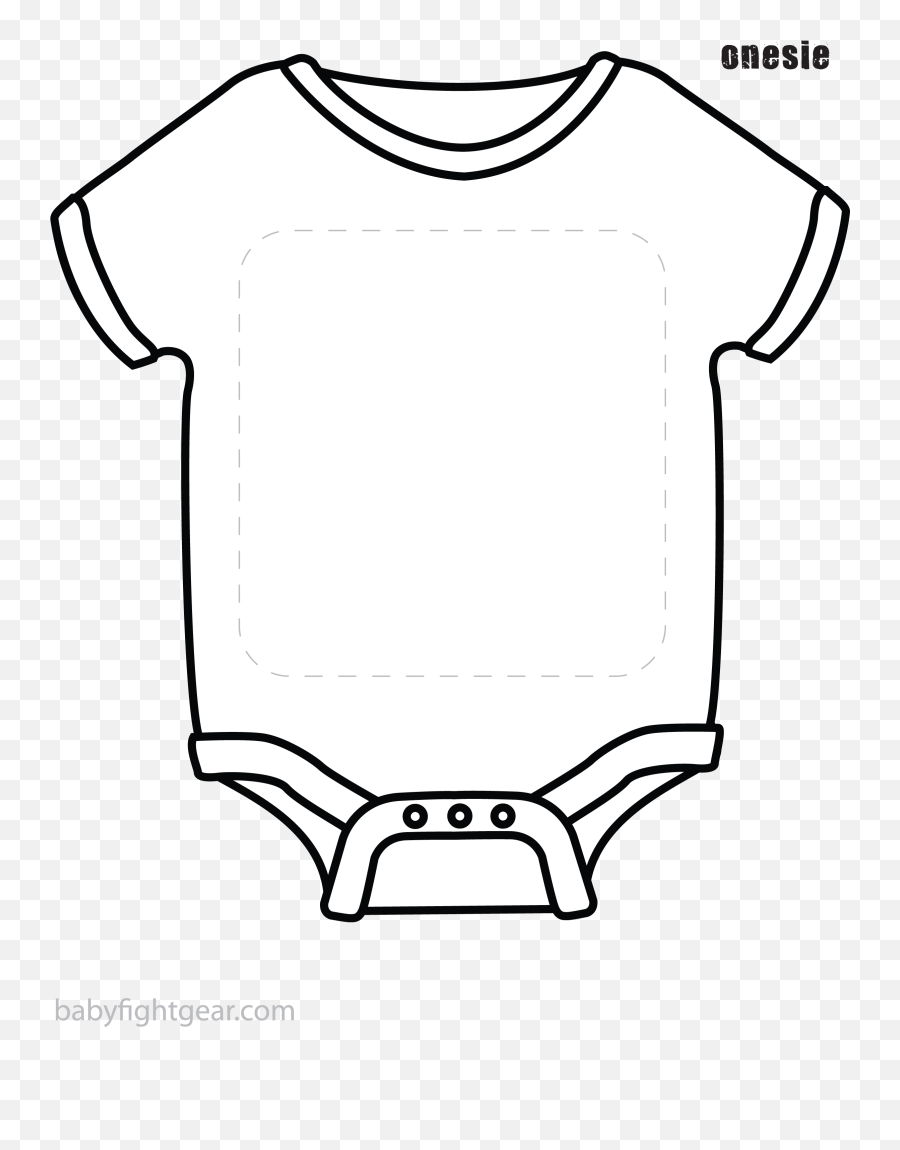 Baby Onesie Template Png Clipart - Printable Onesie Baby Templates Emoji,Onesie Clipart
