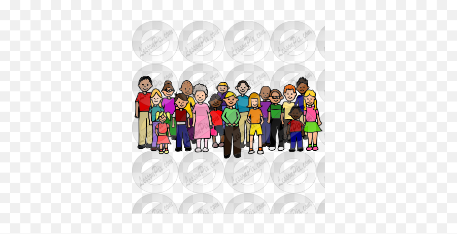 Group Picture For Classroom Therapy Use - Great Group Clipart Social Group Emoji,Group Clipart