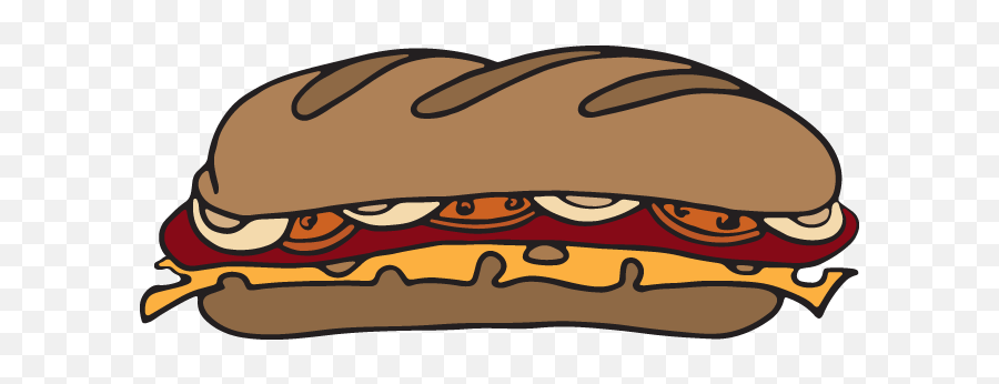 Sub Sandwich - Submarine Sandwich Cartoon Png Emoji,Sub Sandwich Png