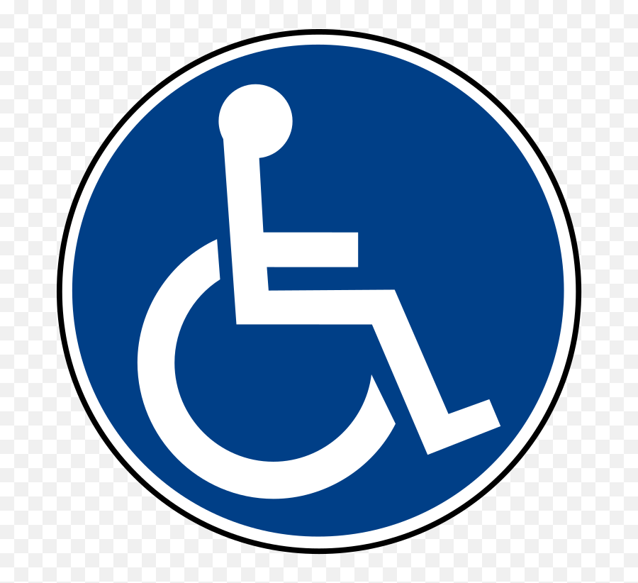 Wheelchair Symbol Circle - Wheelchair Accessible Sign Emoji,Wheelchair Logo