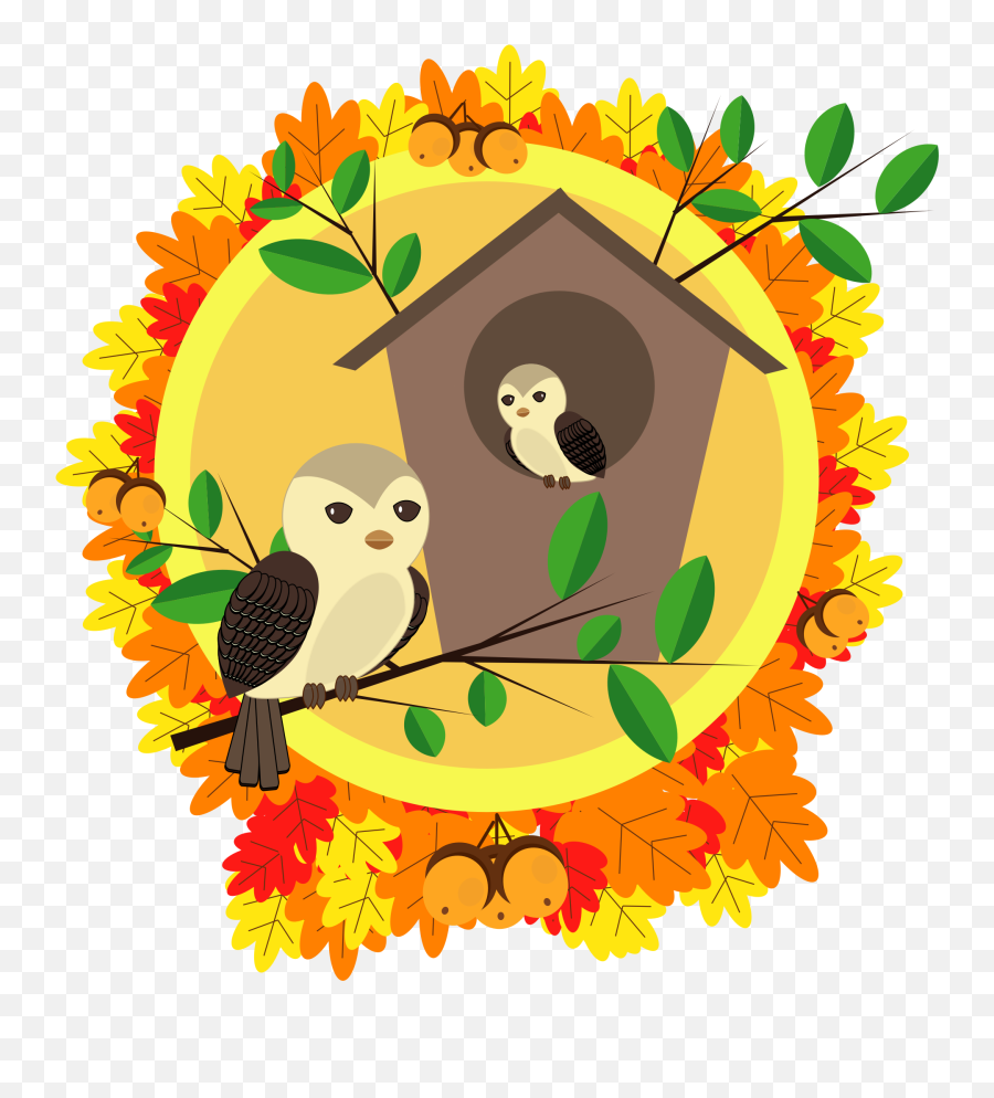 Snoopy September Clip Art - Birds With Birdhouse Clipart Emoji,September Clipart