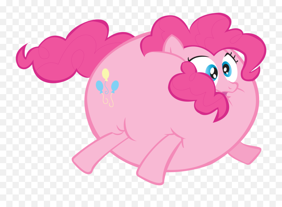 Download Pink Balloon Png Transparent Background - Mlp Fat My Little Pony Ballons Png Emoji,Pie Transparent Background