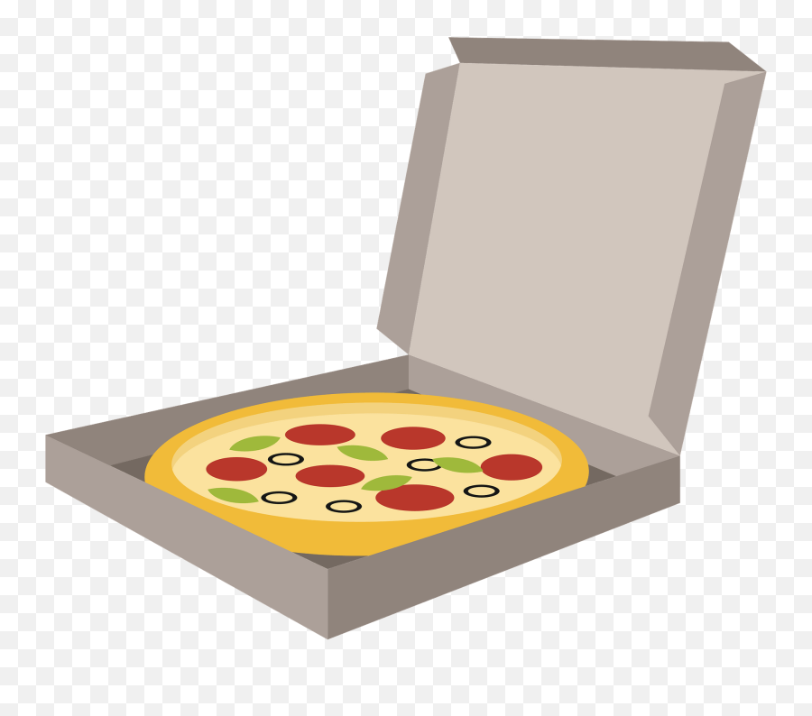 Pizza In A Box Clipart Free Download Transparent Png - Vector Pizza Box Png Emoji,Box Transparent Background