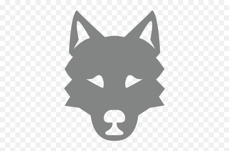 Wolf Face - Wolf Face On Microsoft Emoji,Wolf Face Png