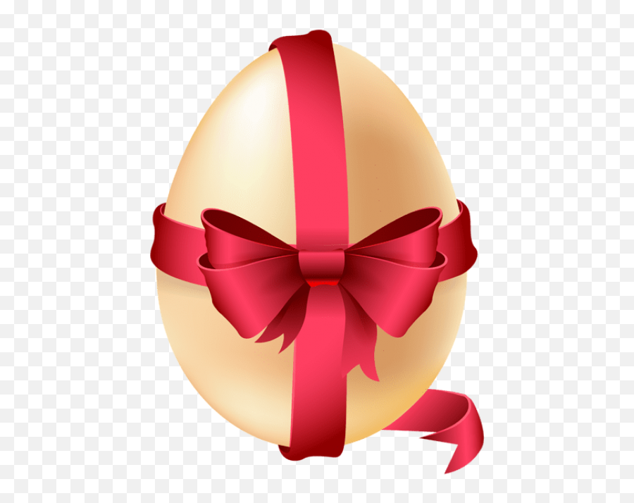 Easter Egg With Red Bow Png - Easter Egg With Ribbon Clipart Emoji,Red Bow Clipart