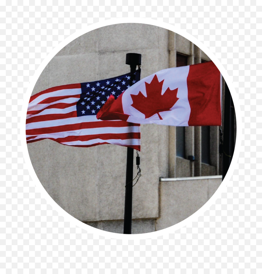 Canadian In America - Linda Low Pr Emoji,Canadian Flag Transparent