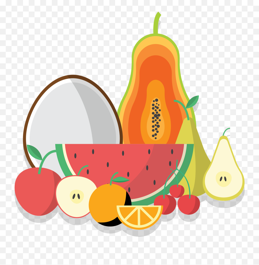 Fruit Clipart Free Download Transparent Png Creazilla Emoji,Fruits And Veggies Clipart