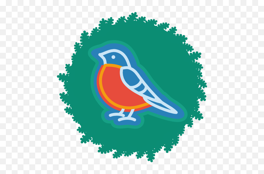 Christmas Wreath Bird Icon Png Clipart Image Iconbugcom - Old World Flycatchers Emoji,Christmas Wreath Png