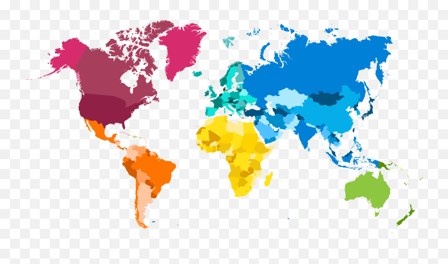 Download World Map Png Background Image - World Png Full Colorful World Map Png Emoji,Png Background