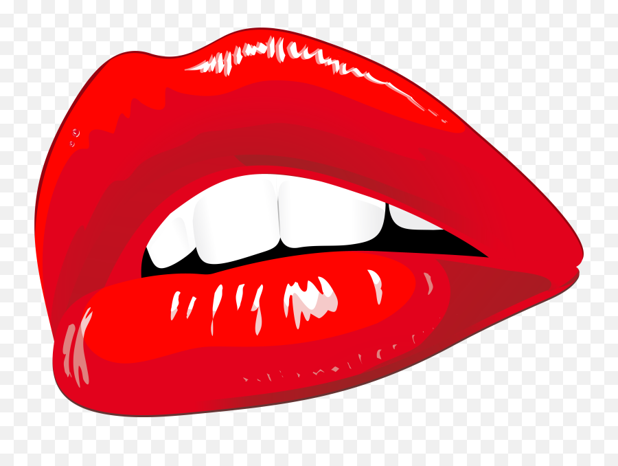 Library Of Fish Mouth Vector Black And White Library Png - Transparent Background Red Lips Clipart Emoji,Mouth Clipart