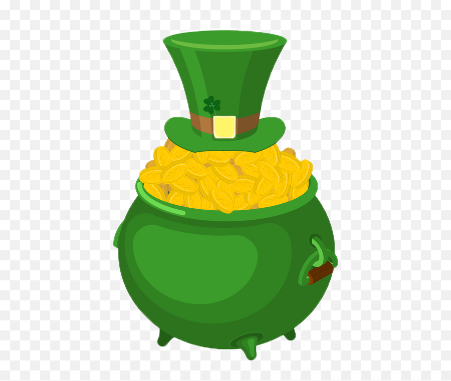 Pot Of Gold Png - Green Pot Of Gold Png Emoji,Pot Of Gold Png