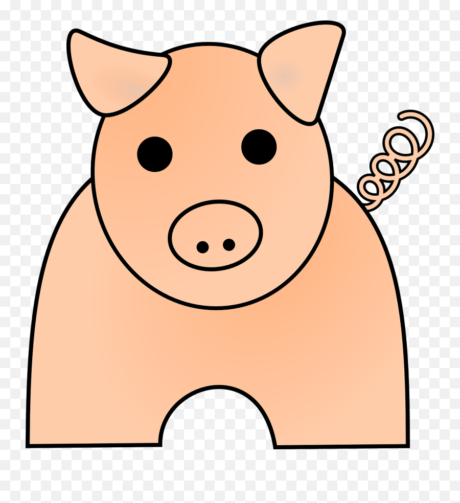 Guinea Pig Clip Art - Pig Clipart Clker 5 Emoji,Guinea Pig Clipart
