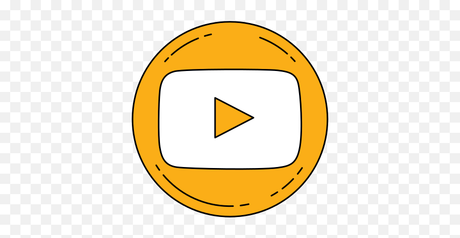 Logo Orange Youtube Free Icon Of - Yellow Youtube Logo Aesthetic Emoji,Youtube Logos