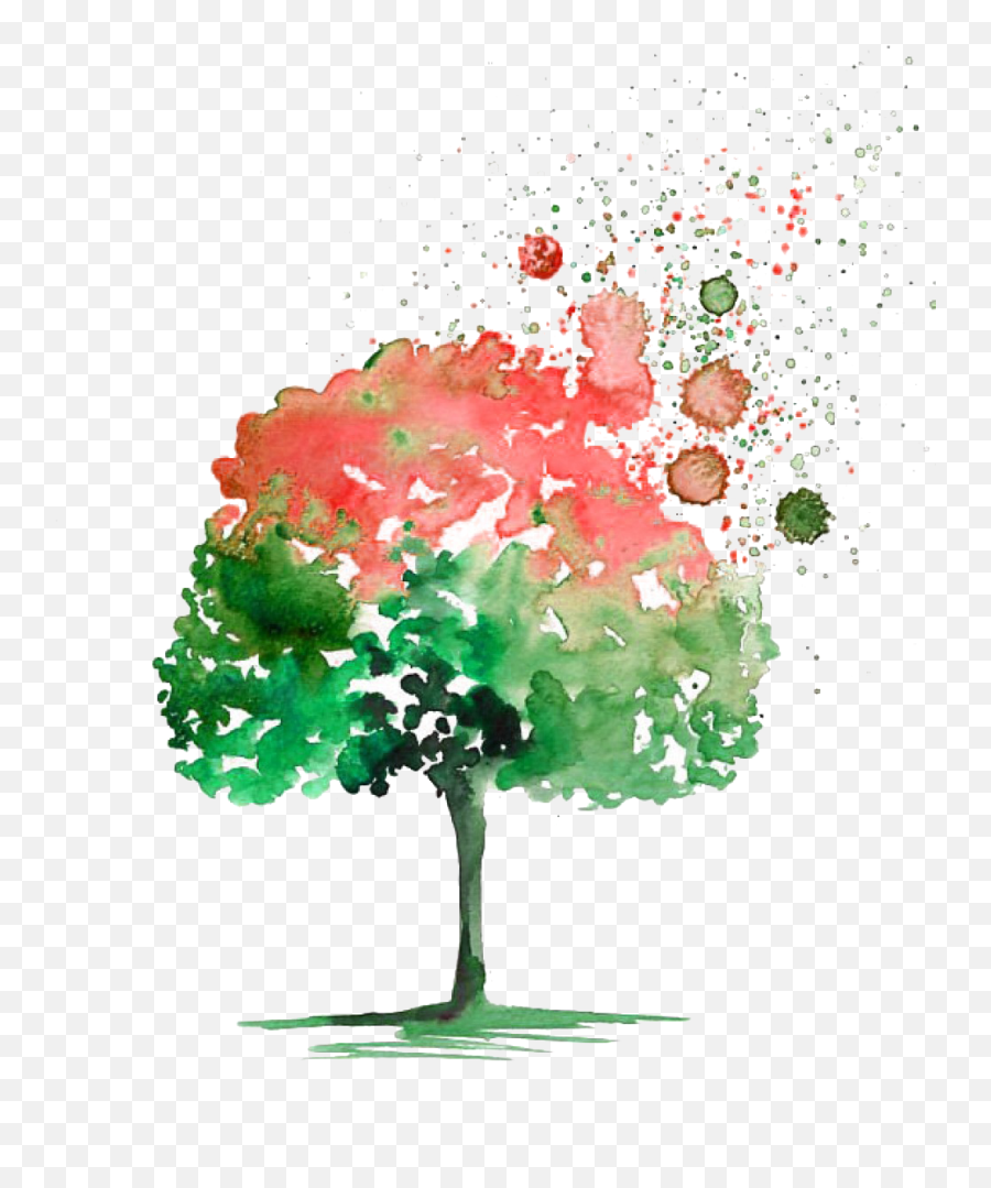 Svg Royalty Free Buoy Drawing - Happy Tree Water Color Emoji,Watercolor Tree Png