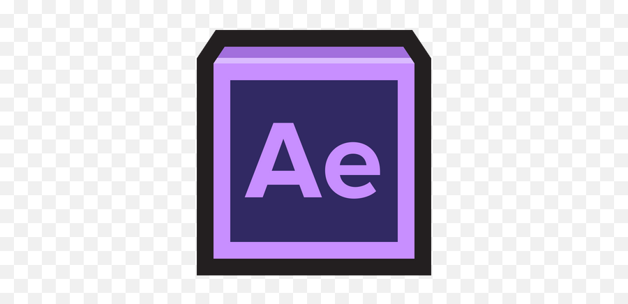 Adobe After Effects Icon Of Colored - Illustrator Ai Logo Png Emoji,After Effects Logo Png