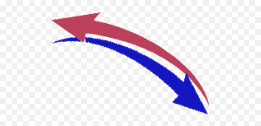 Clip Art Double Ended Curved Arrow - 2 Ways Arrow Emoji,Curved Arrow Png