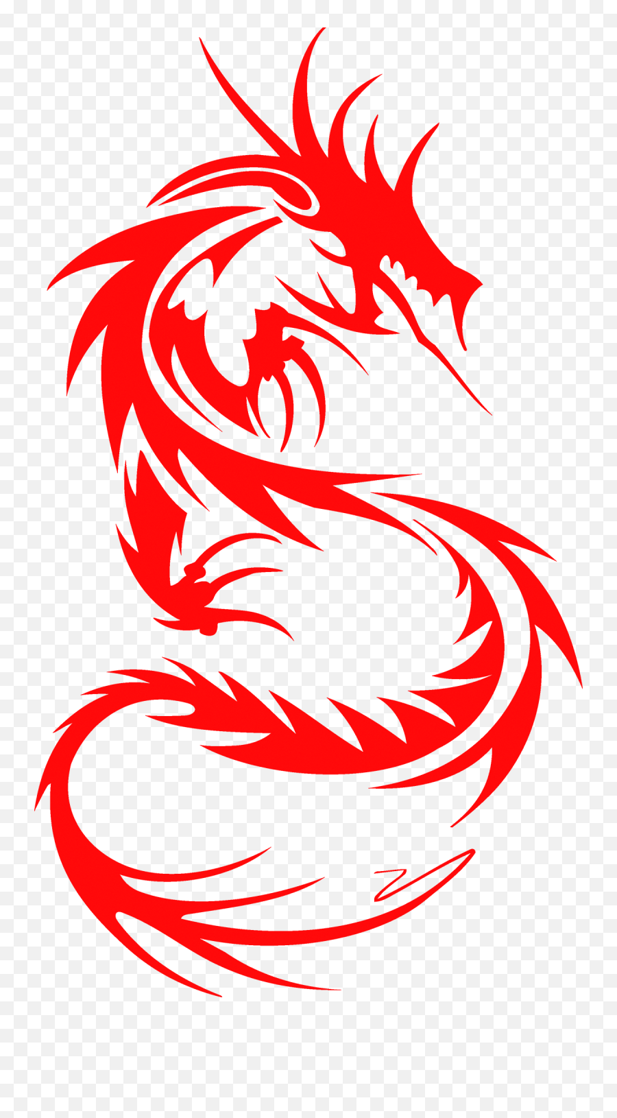 Paper Cut Tattoo Sleeve Chinese Dragon - Japanese Transparent Red Dragon Emoji,Tattoo Sleeve Png