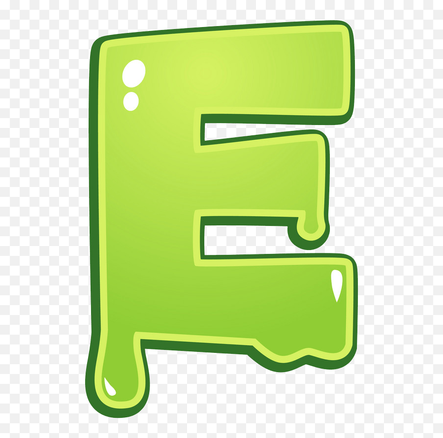 Slimy Font Type Letter E Png - Slimmy Font Letter E Emoji,Font Clipart