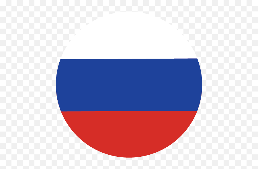 Russia Flag Circle Shap Png Image Transparent Background Emoji,Russia Flag Png