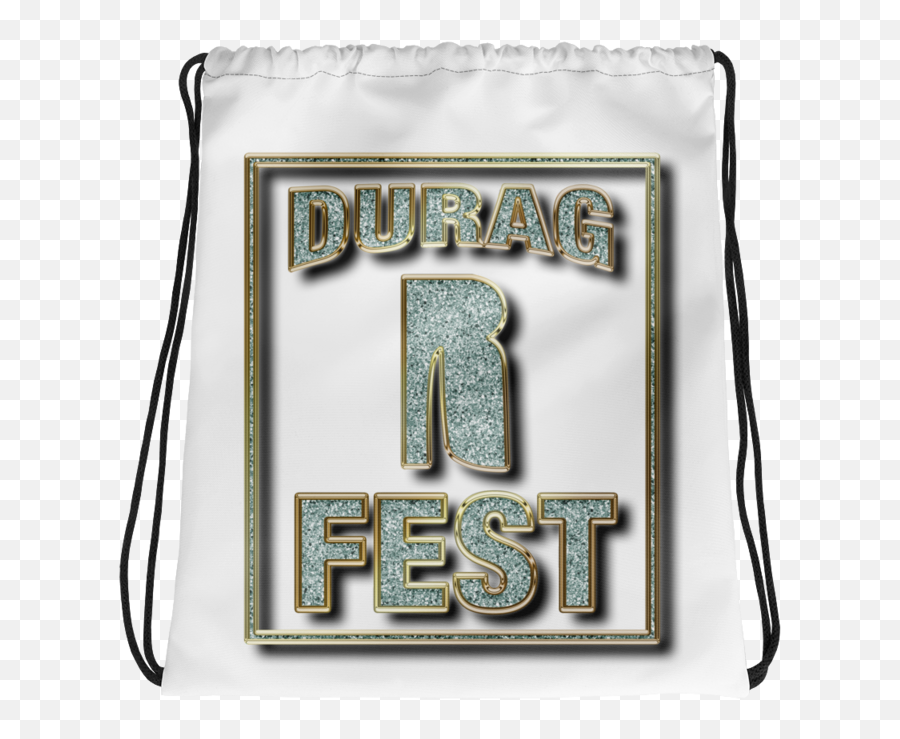 Bling Durag Fest Drawstring Bag Emoji,Durag Transparent