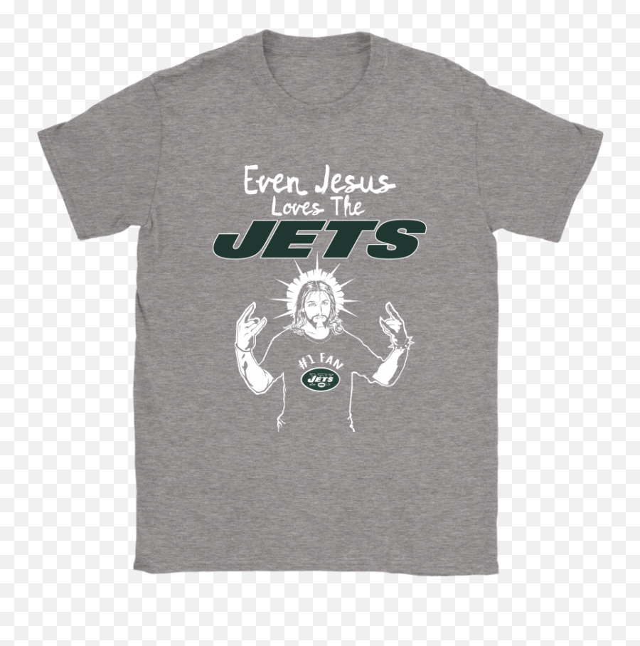Even Jesus Loves The Jets 1 Fan New York Jets Shirts Emoji,Jesus Superman Logo