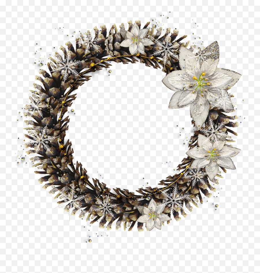 Country Christmas Wreath Png - Portable Network Graphics Transparent Christmas Round Frame Png Emoji,Christmas Wreath Png