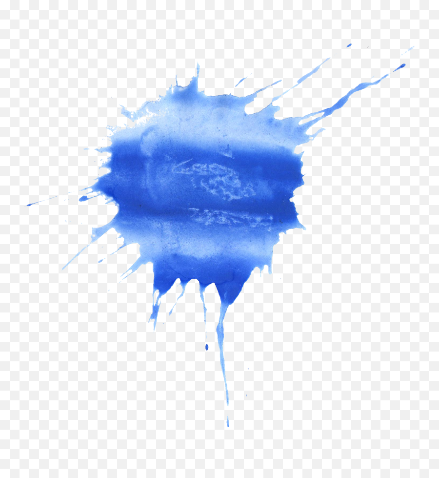 20 Blue Watercolor Splatter - Blue Splash Watercolor Png Emoji,Water Color Png