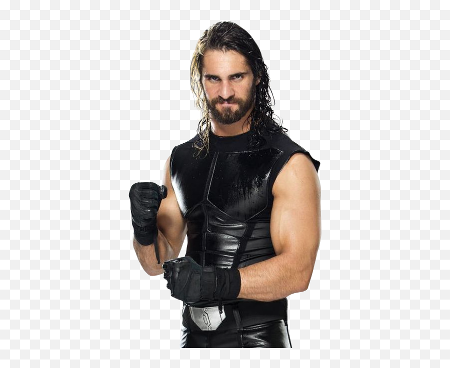 Wwe Seth Rollins Black Leather Vest Emoji,Seth Rollins Png