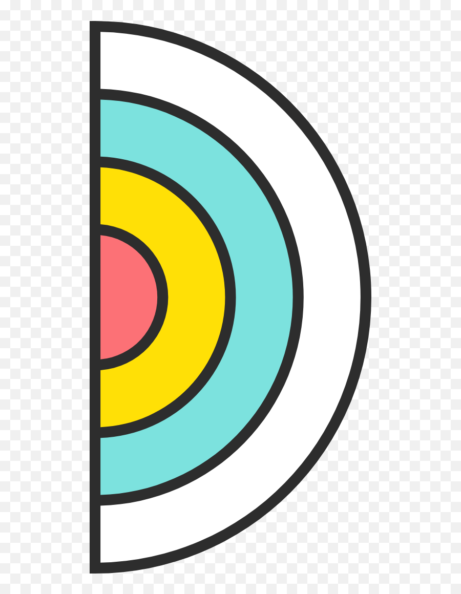 Concentric Half Circle Graphic - Vectors Free Graphics Dot Emoji,Half Circle Png